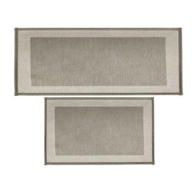 Imagem de Conjunto de Tapetes 2 Pçs Multi Square Kacyumara, Gold