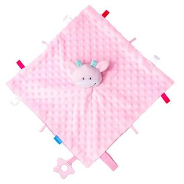 Imagem de Naninha Com Mordedor Para Bebê Conforto e Aconchego Rosa - CLINGO