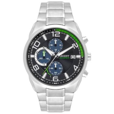 Imagem de Relógio Masculino Solar Tech Orient Prata MBSSC256 P2SX Prata  masculino
