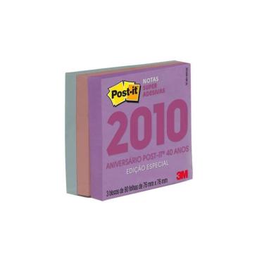 Imagem de Bloco Adesivo Post It 3M 76X76Mm 270 Folhas Bali 2010