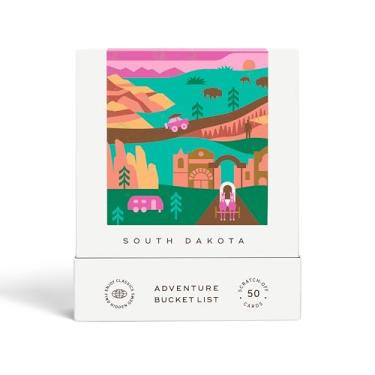Imagem de South Dakota Adventure Bucket List: 50 Scratch-Off Cards for Outdoor Activities, Tourist Attractions, and Road Trips - Perfect Travel Gift and Guide for Exploring South Dakota