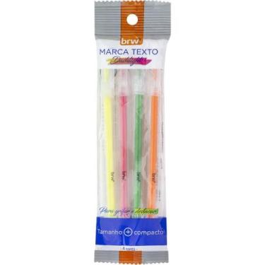 Imagem de Caneta Marca Texto Dashlight com 4 Cores Sortidas  Blister com 4 Unida