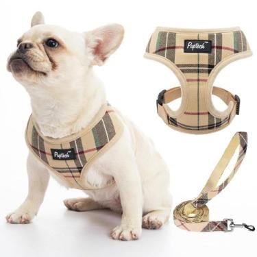 Imagem de Conjunto de arnês e coleira para cães PUPTECK Soft Mesh Comfort Vest S