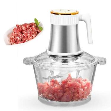 Imagem de Mini Processador Eletrico Moedor de Carne 4 Laminas 3 Litros Tritura V