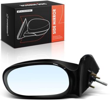 Imagem de A-Premium Espelho retrovisor manual do lado do motorista - compatível com Toyota Corolla 1998 1999 2000 2001 2002 - Espelho retrovisor externo externo preto não dobrável não aquecido