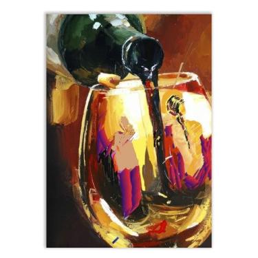 Imagem de Placa Decorativa Bebida Vinho Pintura Decoração Quarto Sala