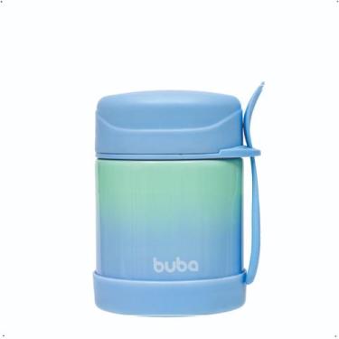 Imagem de Pote térmico buba 320ml infantil armazena alimentos com talher inox vi