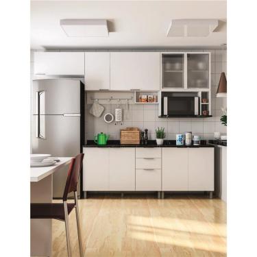 Imagem de Cozinha Completa Bartira Rubi Com 9 Portas E 3 Gavetas Branco
