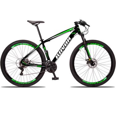 Imagem de Bicicleta Aro 29 Freio A Disco Hidraúlico 24 Velocidades Cubo Alúminio K7 Cor:verde;tamanho:15"