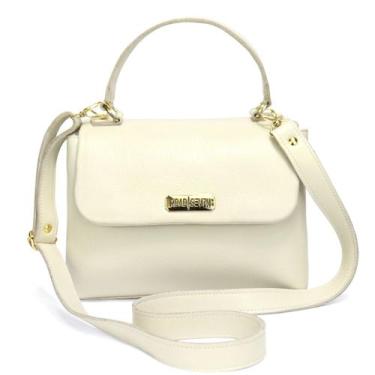 Imagem de Bolsa Feminina em Couro Legitimo Pequena Alça de Mão e Transversal Off