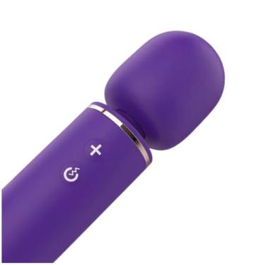 Imagem de Estimulador Varinha Mágica 7 Vibrações Brinquedo Erótico com Cabeça Flexível Silicone Aveludado [ROXO]