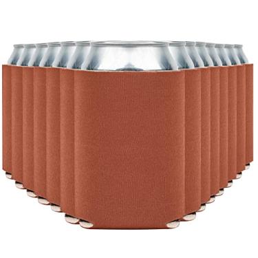 Imagem de CURRENT CO. Capas Térmicas Para Latas De Cerveja Em Branco (Pacote Com 60) Coolies Macios E Isolados - Koolies Htv Friendly A Granel Garrafas Blanks Projetos Vinil Lembrancinhas Casamento (Laranja Q