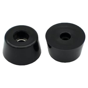 Imagem de TopPerfekt 18 Pés Redondos De Borracha Com Parafusos E Arruelas Aço Inoxidável 304 0,51 X 0,99 (Aprox.), Antiderrapantes, Sem Marcas, Aderência Perfeita Para Móveis Eletrodomésticos