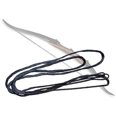 Imagem de SAMICK SPORTS Substituição de corda de arco Dacron para arco recurvo tradicional e arco longo - tamanhos 12, 14, 16 fios - tamanhos de comprimento 44-70 polegadas