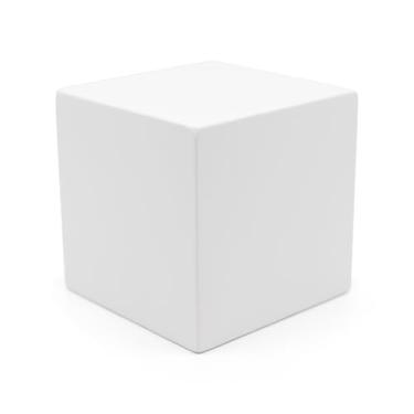 Imagem de Cubos De Madeira, Madeira 3 Polegadas Para Artesanato, Decoração Com Blocos, Projetos "Faça Você Mesmo", Enfeites, Artes Construção E Suporte Plantas, Vertical, Branco