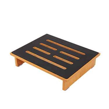 Imagem de Goductyle Bancos De Um Degrau Para Adultos Com Superfície Borracha Antiderrapante, Idosos Madeira, Áreas Internas E Externas, Capacidade Carga 204 Kg, Adequados Cozinha, Banheiro, Suporte Cabeceira