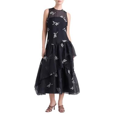 Imagem de Cinq à Sept Vestido feminino Roberta, Azul-marinho/marfim, 44