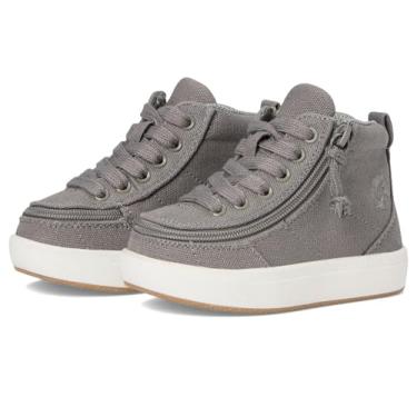 Imagem de BILLY Footwear Kids Classic DR High II Tops de cano alto para crianças pequenas – cabedal de lona – fecho de cadarço – sola TPR, Cinza escuro, 7 Toddler