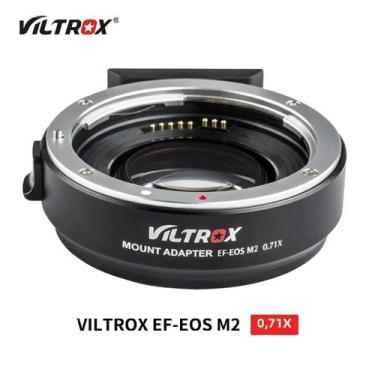 Imagem de Lente Canon EF Para EOS M Adaptador De Câmera Sem Espelho VILTROX 0,71
