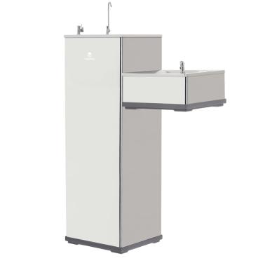 Imagem de Bebedouro Purificador de Coluna Pressão Compressor Conjugado Aço Inox Karina