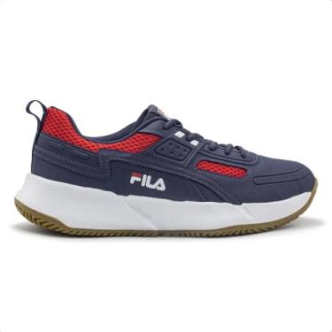 Imagem de Tenis Fila Precision Masculino, Navy/Flame Scarlet/White, 41