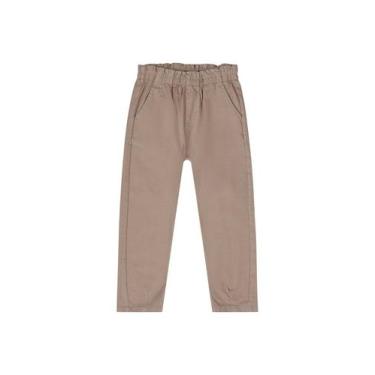 Imagem de Calça em Sarja para Menina Quimby, Marrom, 6