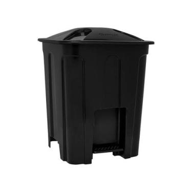 Imagem de Lixeira Quadrada 15 Litros - Jaguar, Preto