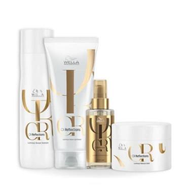 Imagem de Wella Oil Reflections Sh 250ml + Cond 200ml + Masc 150ml + Oleo 100ml 