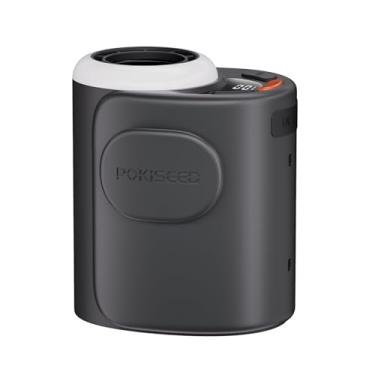 Imagem de POKISEED Ventilador portátil de cintura e pescoço – bateria recarregável de 10.000 mAh, resfriamento turbo de 5 velocidades (16.000 RPM), tela de LED e faixa de luz, ventilador pessoal de clipe com as