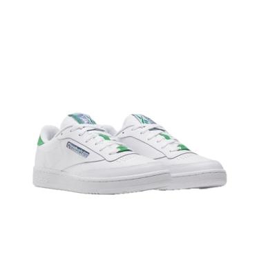 Imagem de Reebok Tênis masculino clássico de nylon, Core Preto/Calçado Branco/Calçado Branco, 6