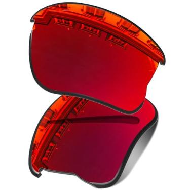Imagem de Vonxyz Óculos de sol de substituição para Oakley Flak Jacket XLJ OO9009 - Ruby MirrorCoat polarizado