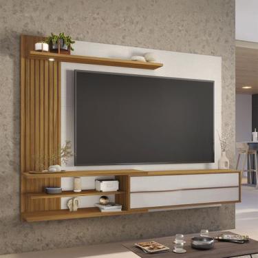 Imagem de Painel para TV para TV de 65 Polegadas 1 Porta Ripado com Led Gibralta