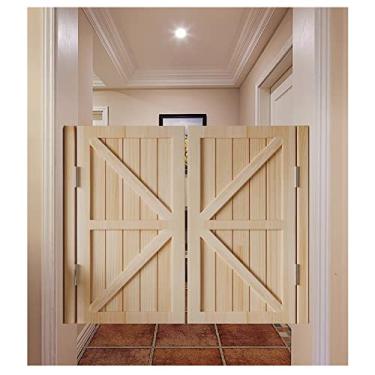 Imagem de Portas De Balanço, Portas De Salão, Porta De Balanço, Portas De Café De Balanço, Decoração De Casa Portas De Salão De Madeira Balançam Para Cozinha Loja Entrada, E, W90xH80cm(35.43x31.49in)
