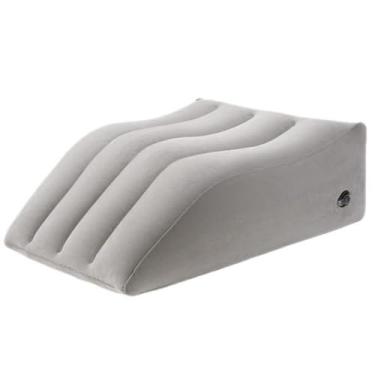 Imagem de Almofada Inflável Ortopédica Elevação Ergonômica Apoio Para Pernas Pés Viagem Travesseiro Costas