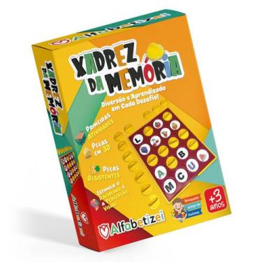 Imagem de Jogo Educacional Xadrez da Memória Alfabetizei