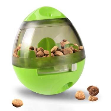 Imagem de Brinquedo interativo de esfera para cães SunGrow IQ, 10 cm (diâmetro) por 11,4 cm (altura), alimentador lento, dispensador de alimentos, melhora a digestão, estimulação física e mental