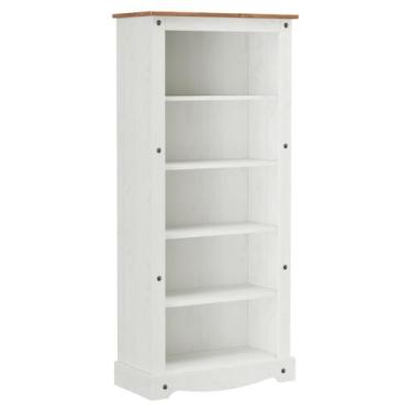 Imagem de Estante Para Livros Livreiro Organizador Multiuso De Madeira Cera Carv