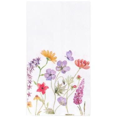 Imagem de WRAPAHOLIC 20 guardanapos florais - guardanapos de papel descartáveis de 3 camadas de flores silvestres para casamento, casamento, aniversário, festa de chá, festa de jardim, toalhas decorativas de