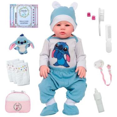 Imagem de Bebê Tipo Reborn 100% Silicone Princesa Enxoval Completo - Cegonha Reb