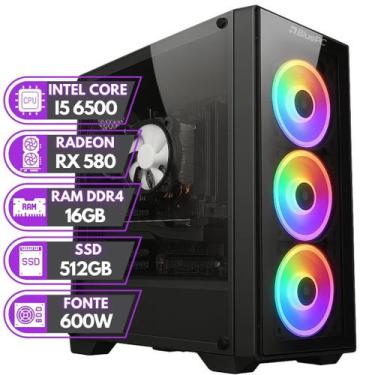 Imagem de PC Gamer BluePC RUSH - Intel Core i5 6500 16GB DDR4 Radeon RX 580 8GB 