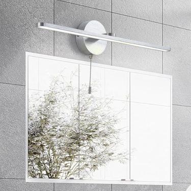 Imagem de GZZBMY LED Candeeiro de espelho casa de banho moderno apliques de parede com interruptor de extração de alumínio candeeiros de parede armário iluminação maquilhagem casas de banho toucador escada (luz