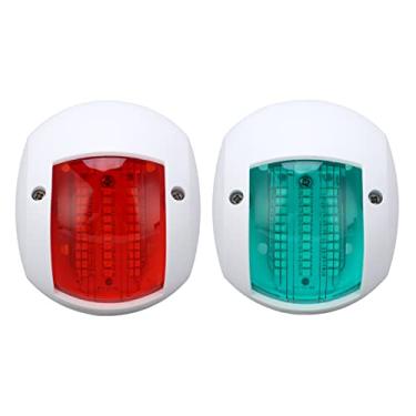 Imagem de Luz de navegação LED de navegação de Yacht de Yacht de b marítimo Lâmpada de navio Green Navio Verde Luz 2pcs DC 12V 24V 3W para bs velejadores abaixo de 12m (Branco)