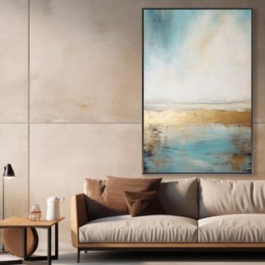 Imagem de Quadro decorativo textura abstrata - MeMoldura, Chassi Borda Infinita,