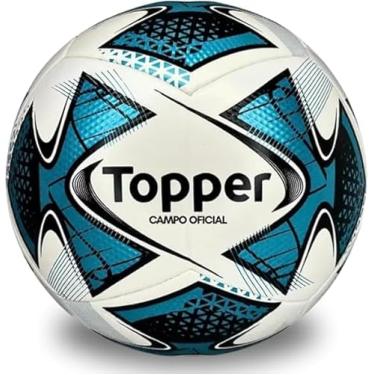 Imagem de Bola de Futebol Campo Topper 22 Oficial, Costurada à Mão, Tamanho Nº 5, Uso Adulto e Juvenil, Treino e Jogo, Alta Performance em Campo Natural