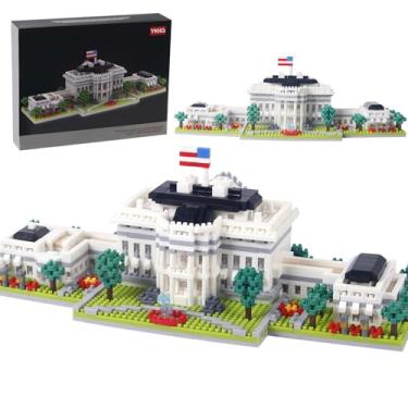 Imagem de 2000+ Micro Blocks White House Architecture Building Blocks,Creative Ideals Palace Decoration Collection, Perfect Present for 14+ Boys, Girls or Adults