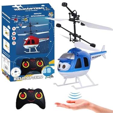 Imagem de Helicóptero de Controle Remoto com Sensor de Gravidade Voa Alto Brinquedo Meninos