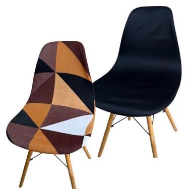 Imagem de Kit 2 Capa de Cadeira Charles Eames Eiffel Pé Palito Malha Mista - Ame