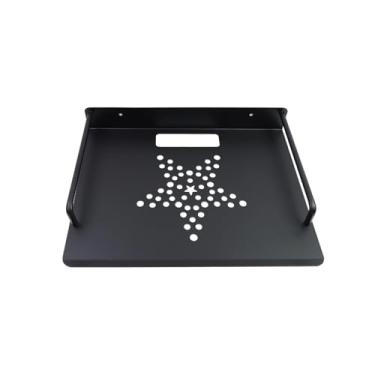 Imagem de Savagrow Prateleira de roteador montada na parede para projetor feita de alumínio resistente à corrosão, leve para dispositivos AV Modem Media Box Console de jogos DVD Player HiFi Receptor Tamanho de