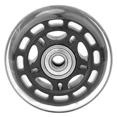 Imagem de Roda Caster 3in 608ZZ Rolamento 608 Rolamento 608ZZ Com Material PU Silencioso Transparente para Bagagem Carrinho Patins Móveis Substituição