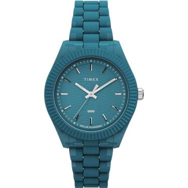 Imagem de Timex Relógio feminino Lecacy Ocean 37 mm - azul triplo